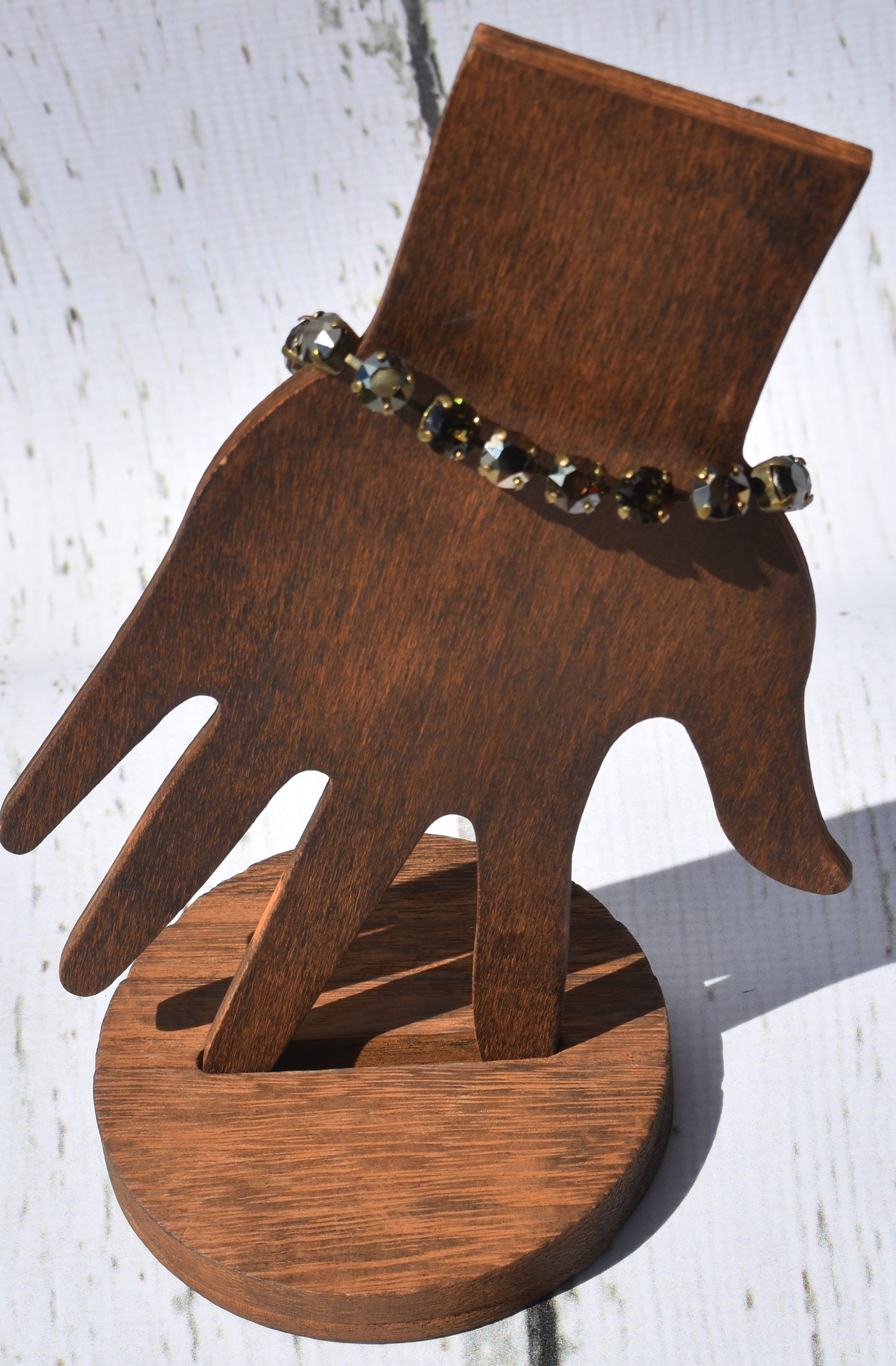 Austrian Brown Coffee Crystal Bracelet