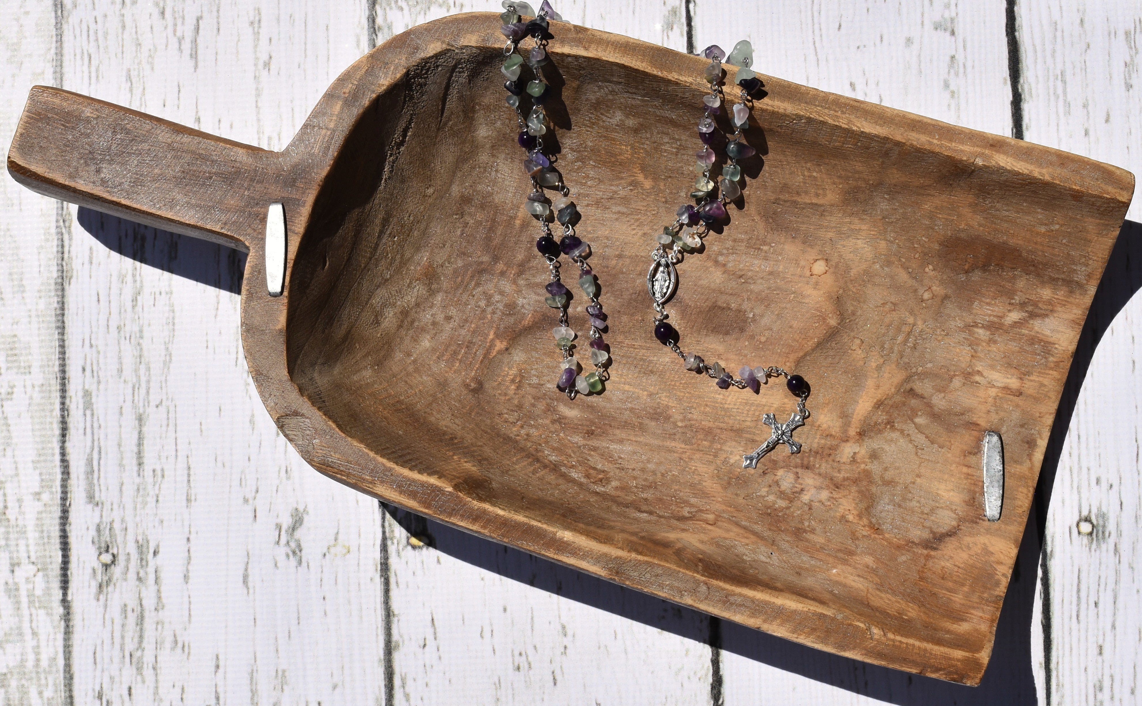 Rosary handcrafted by designer Caroline Riepler