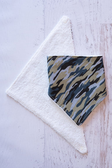 Camo Blue Bandana Bib - Western Border and Co