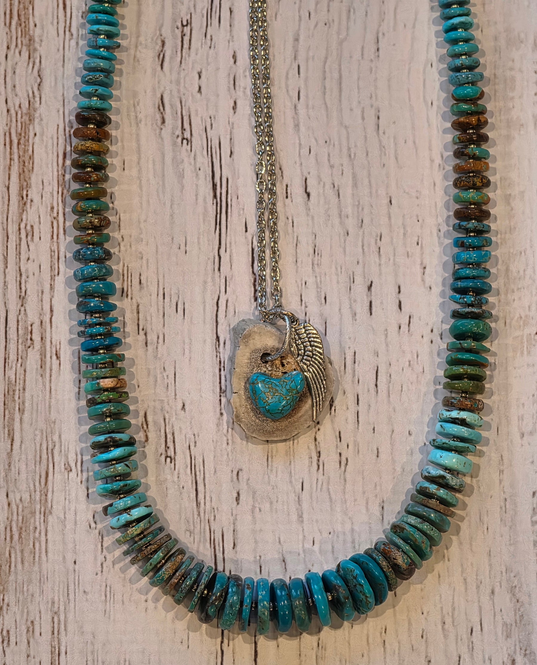 Turquoise Wing Antler Necklace Kit