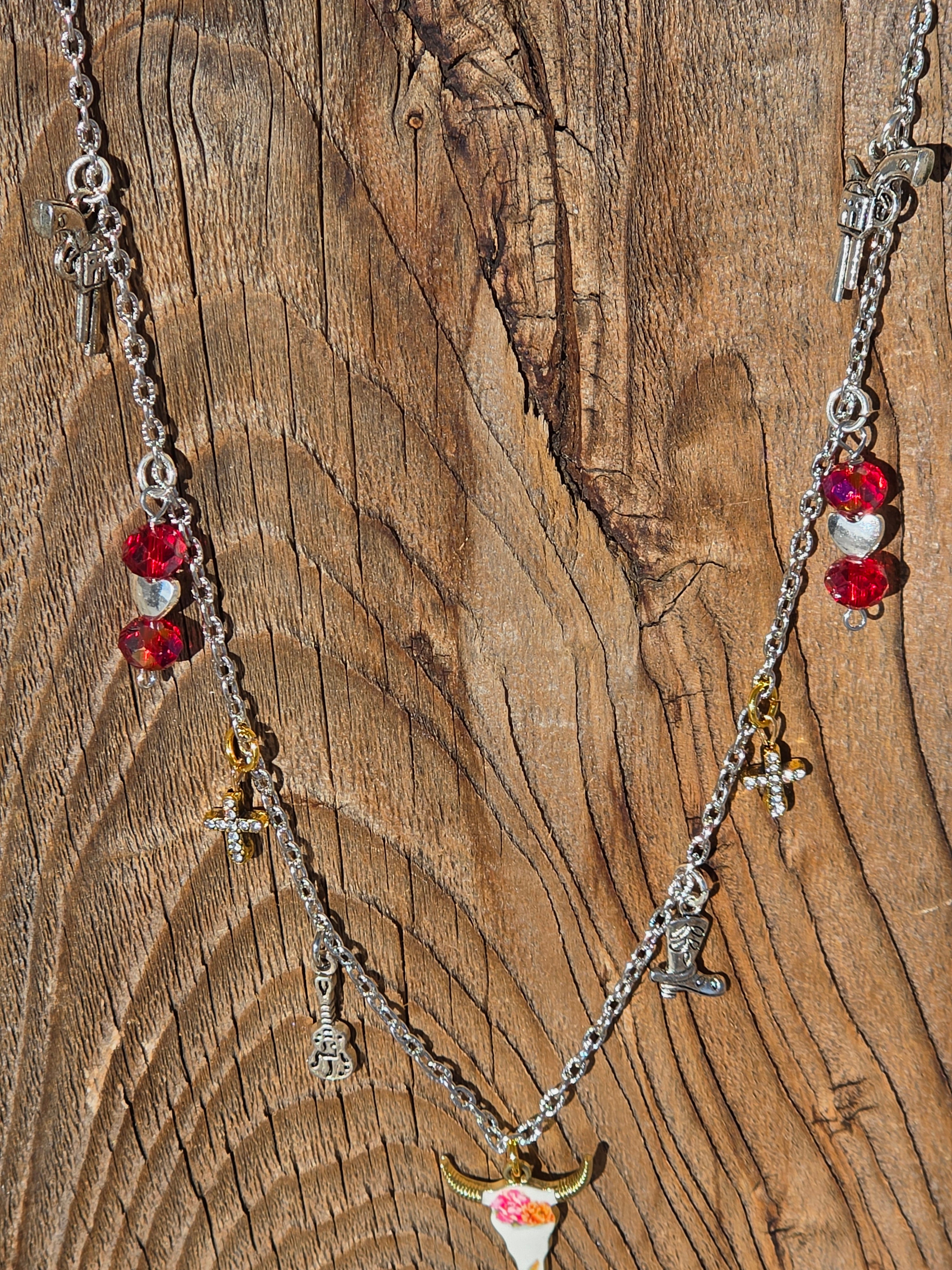 Cow Skull Charm Necklace Party Kit