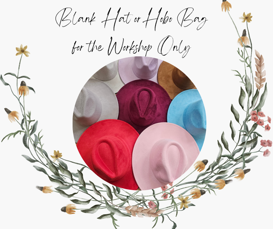 Blank Hats or Blank Bags for WORKSHOP ONLY order  Pick either a Hat or Bag (These are not shipped to you)