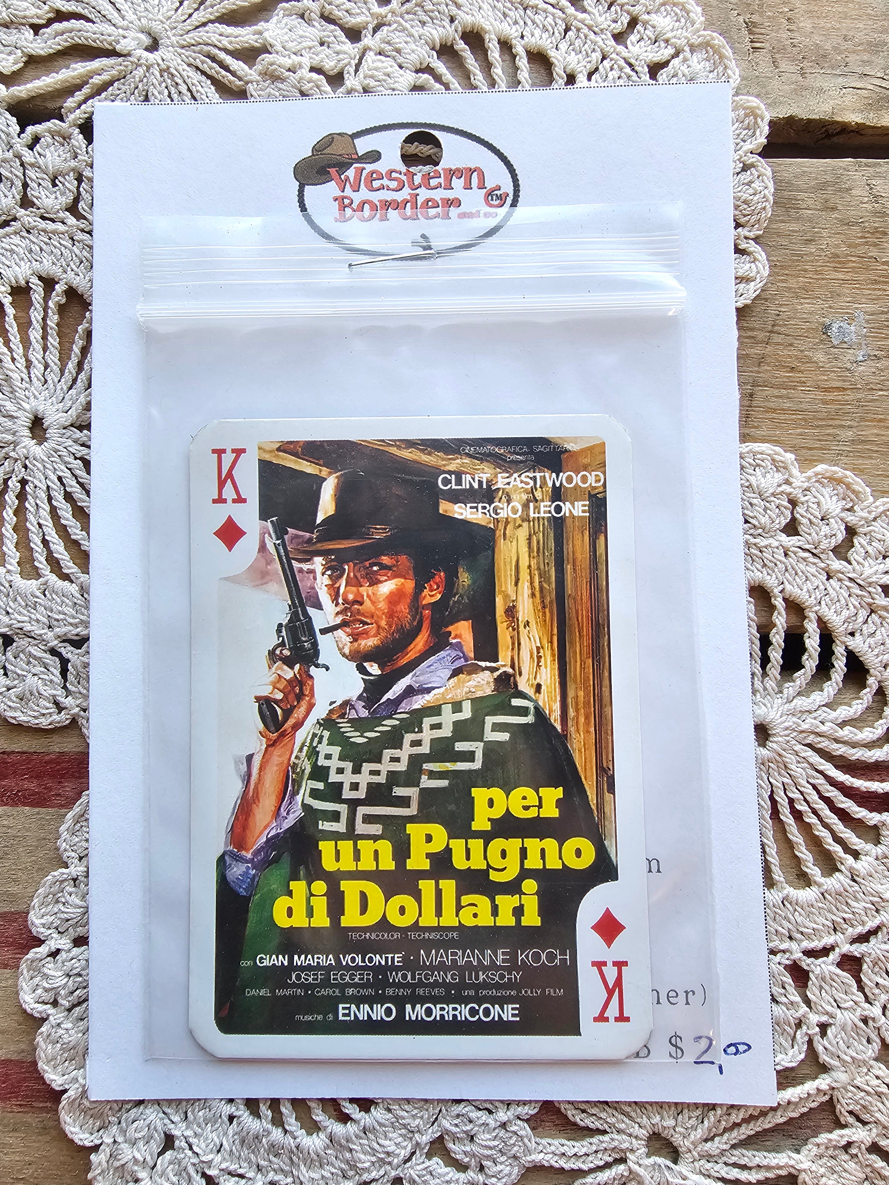 Designer Player Cards for Decoration on any Hats (Clint Eastwood)