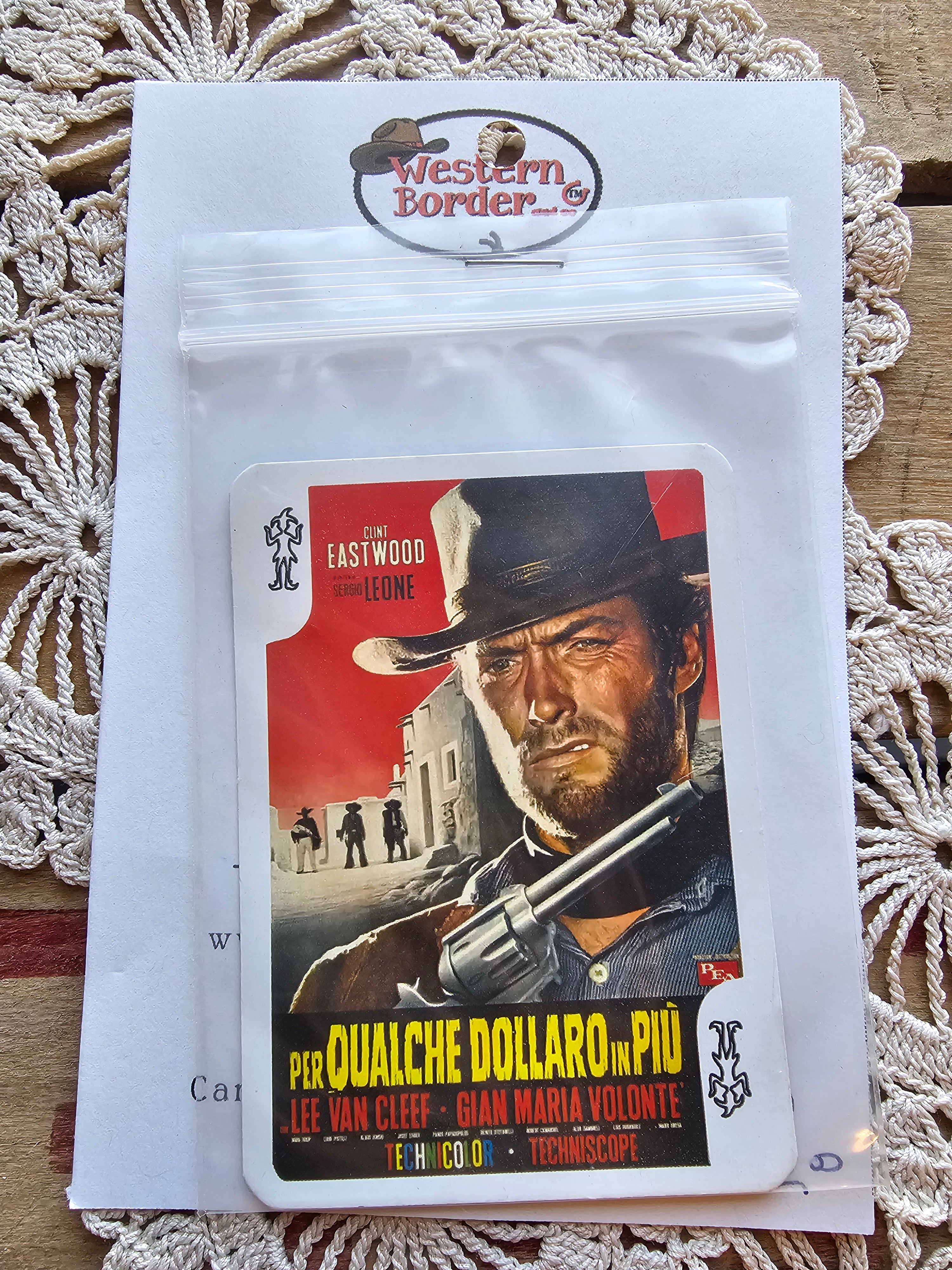 Designer Player Cards for Decoration on any Hats (Clint Eastwood)