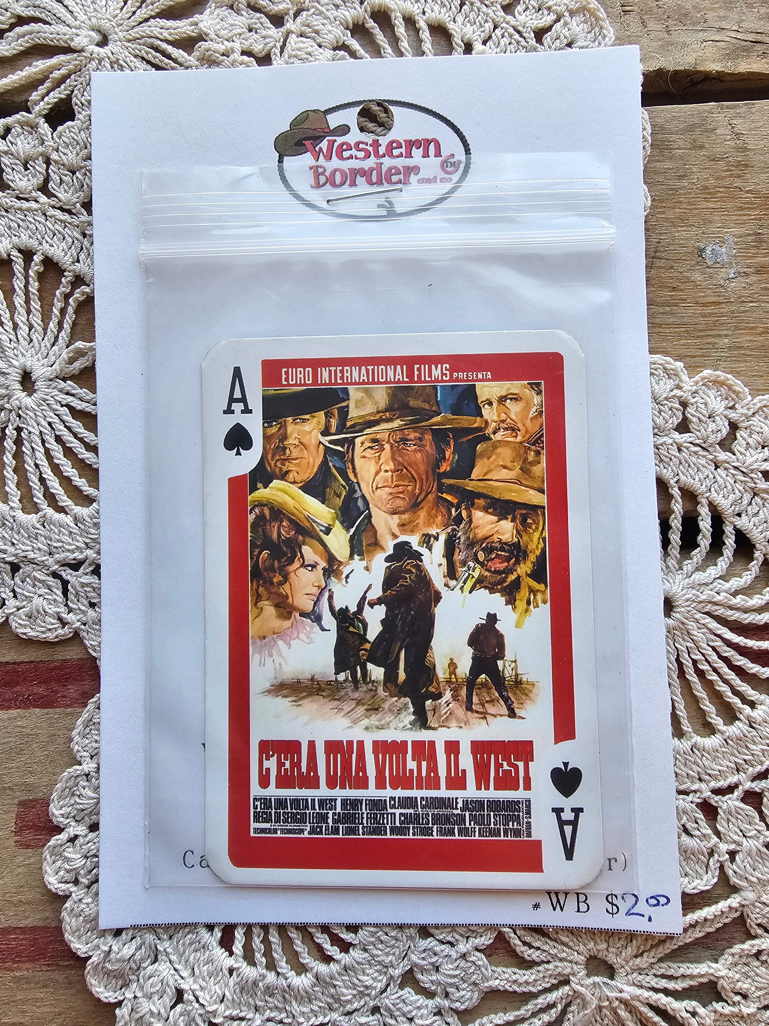 Designer Player Cards for Decoration on any Hats (Wild West Film)