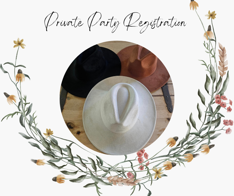 Private Hat Burning Party Registration (Contact Us via email)
