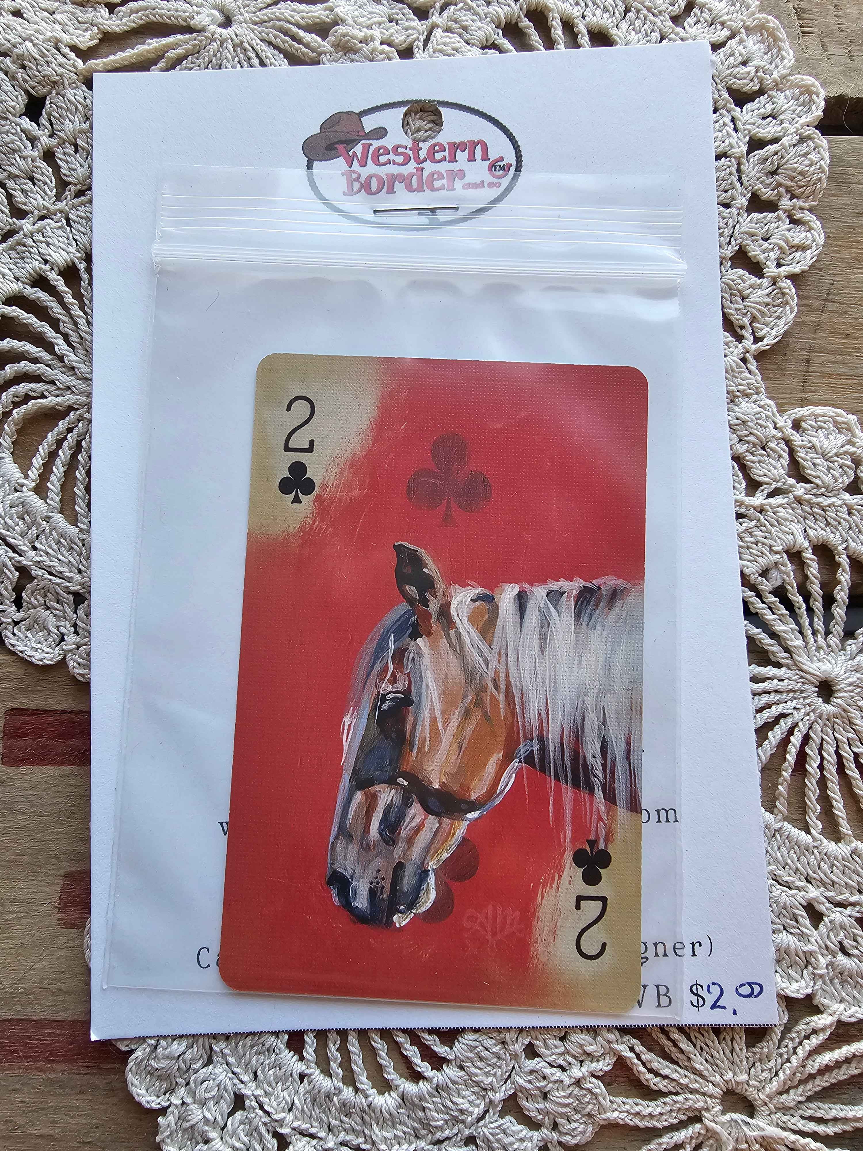 Designer Player Cards for Decoration on any Hats (Horse Theme)