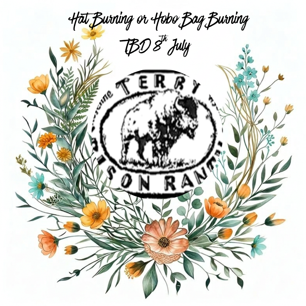 Hat Burning or Hobo Bag Workshop 8th July at the Terry Bison Ranch (Cannot be used with any coupons) (Copy)