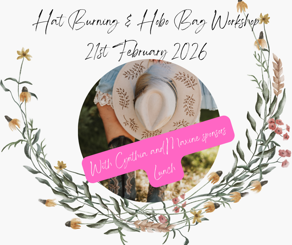 Hat Burning or Hobo Bag Workshop 21st February (sponsored by Cynthia and Maxine (Cannot be used with any coupons)