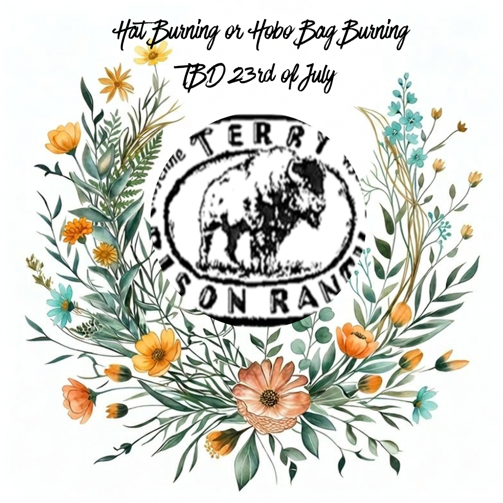 Hat Burning or Hobo Bag Workshop 23rd July at the Terry Bison Ranch (Cannot be used with any coupons) (Copy) (Copy)