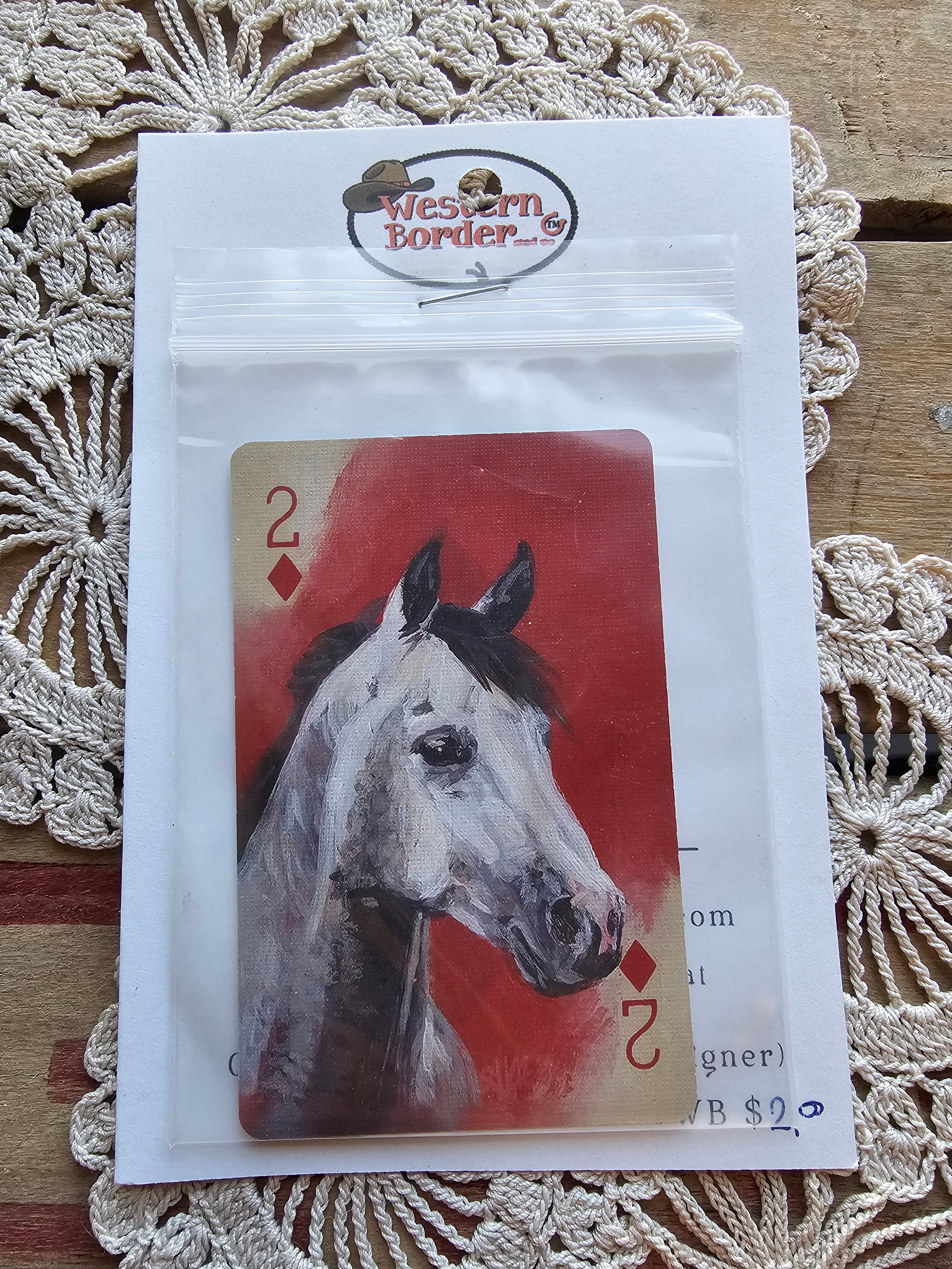 Designer Player Cards for Decoration on any Hats (Horse Theme)