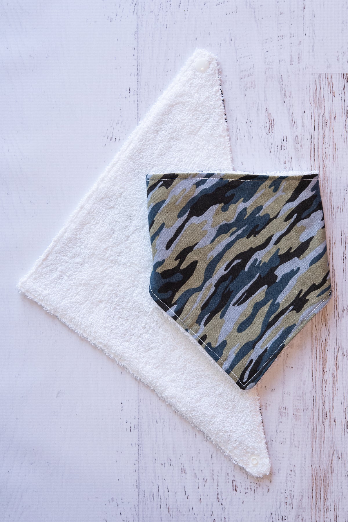 Camo Blue Bandana Bib - Western Border and Co