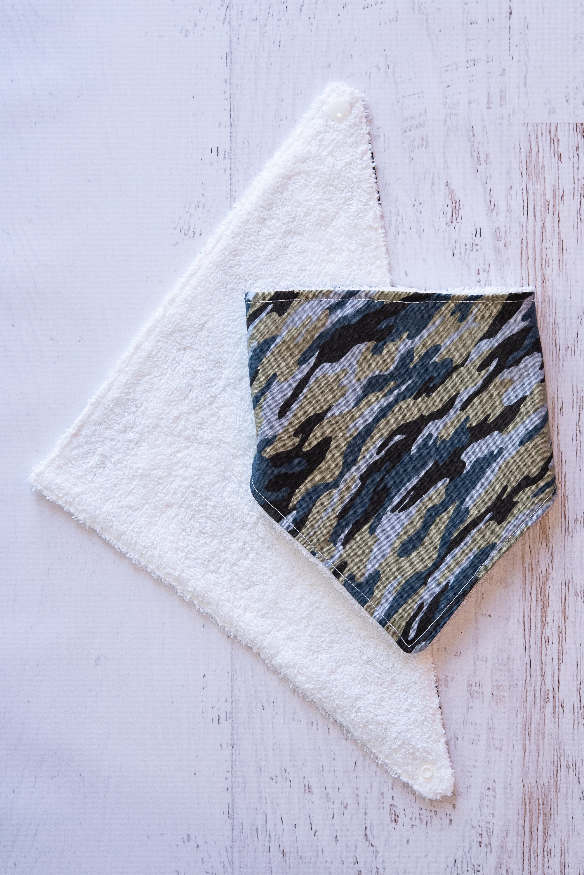 Camo Blue Bandana Bib - Western Border and Co