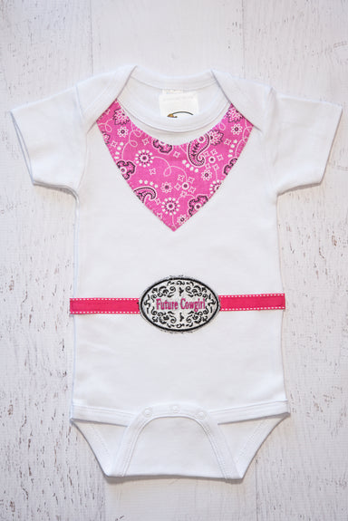 Future Cowgirl with Buckle - Western Border and Co
