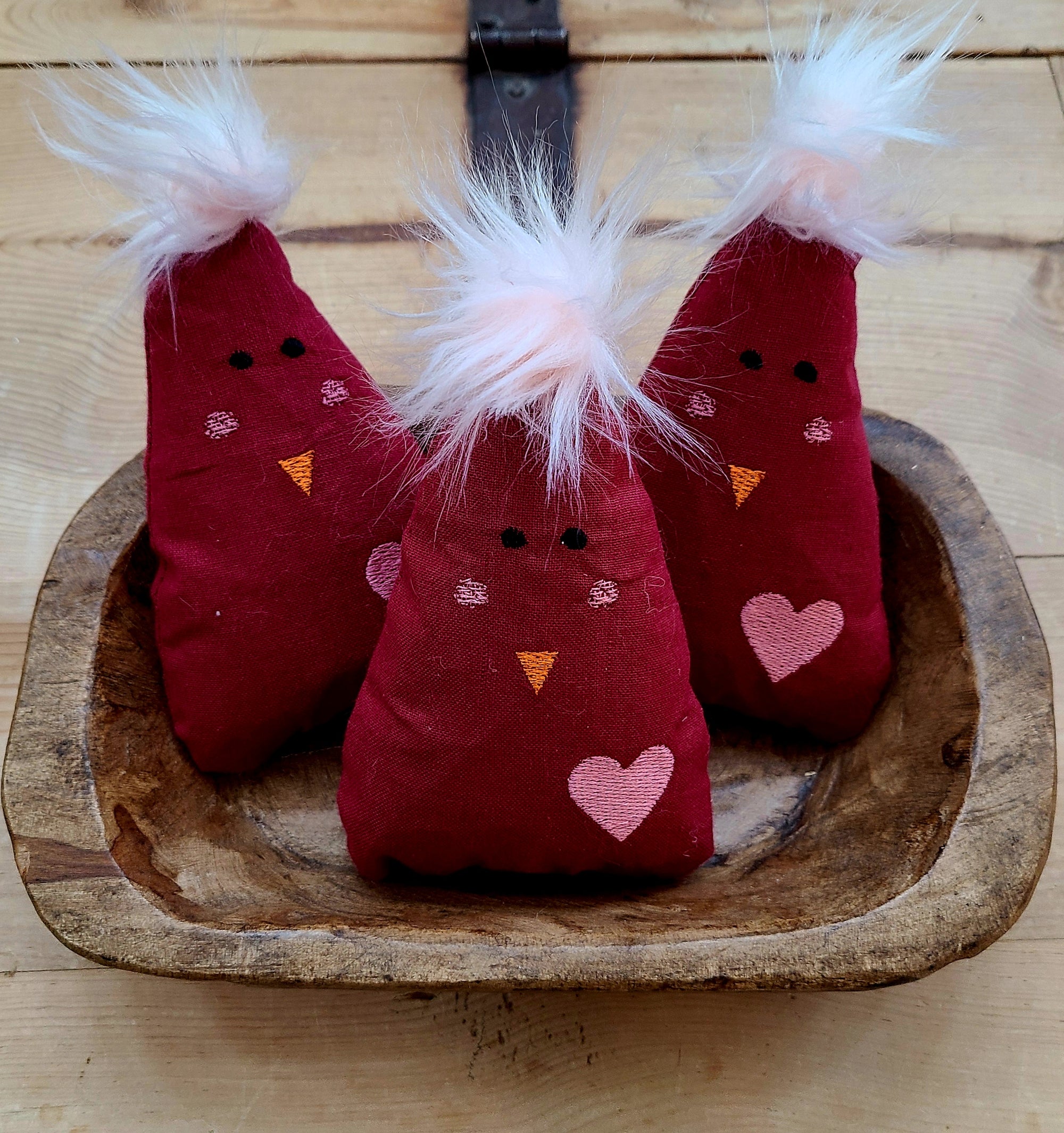 Valentine Chicks 3 tier bowl filler