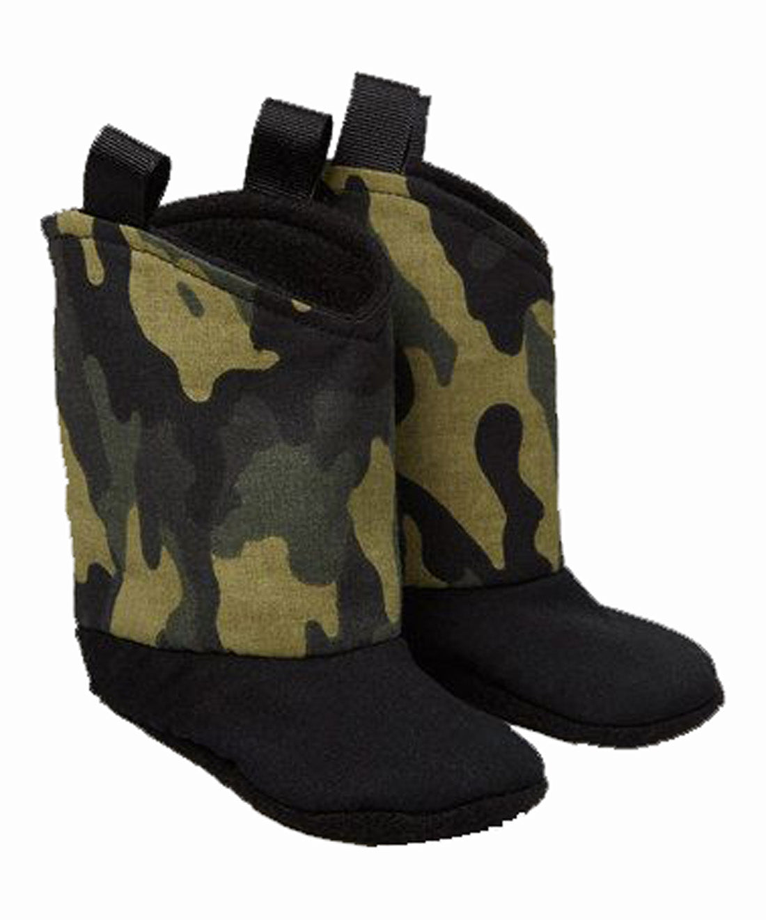 Camo Green baby bootie for that little hunter in your life - Western Border and Co